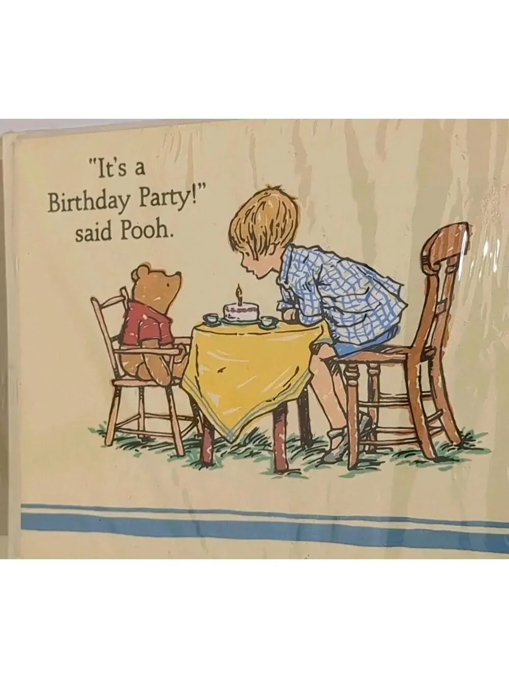 Vtg Winnie The Pooh Birthday Invitations 8ct Hallmark Disney 1986